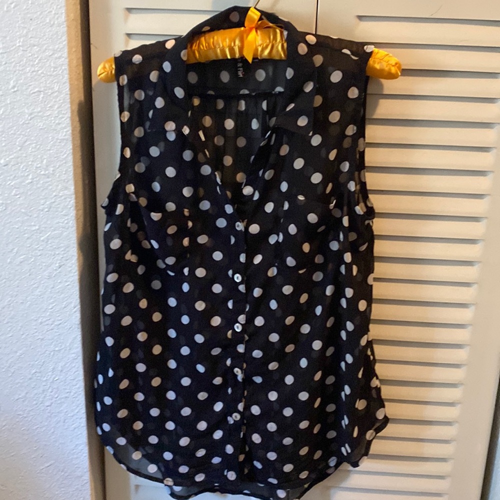 Fun & Flirt polka dot tank